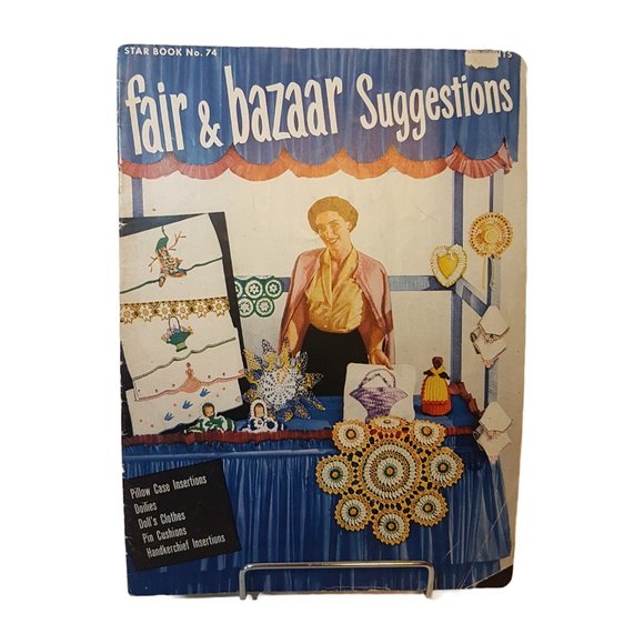 Vintage 1950s AMERICAN THREAD COMPANY Fair & Bazaar Suggestions Star Book No 74 - Picture 1 of 9